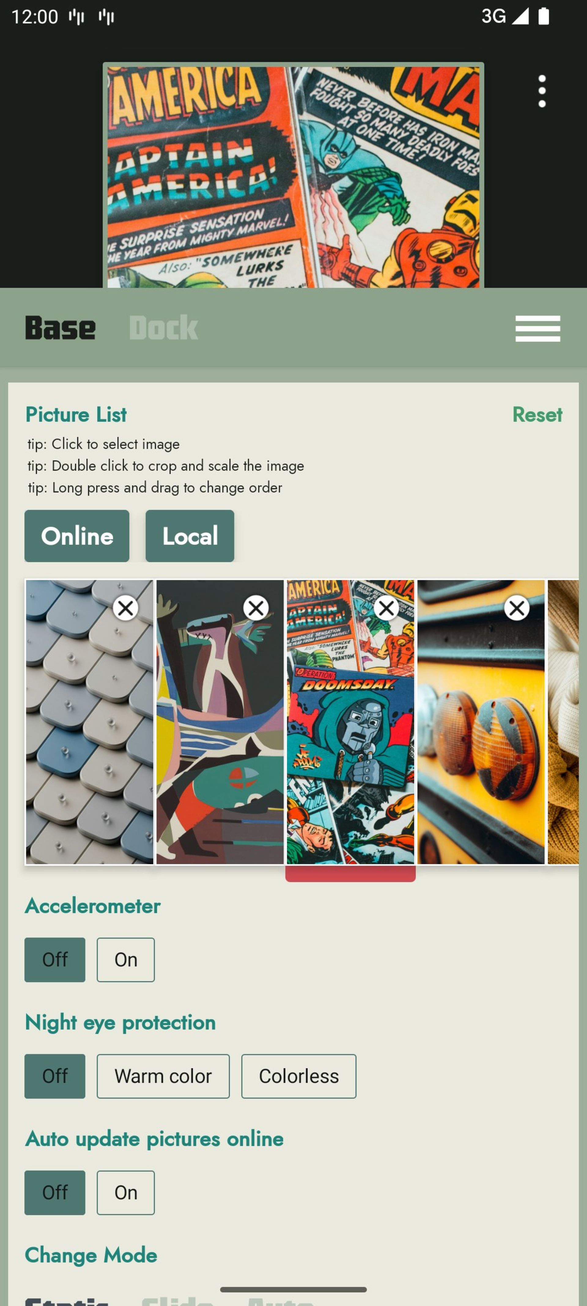 اپلیکیشن DockWalls