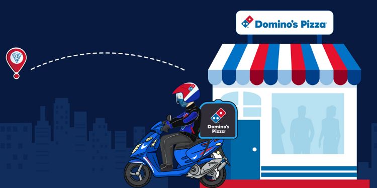 رستوران‌ زنجیره‌ای پیتزا Dominos و گوگل مپ