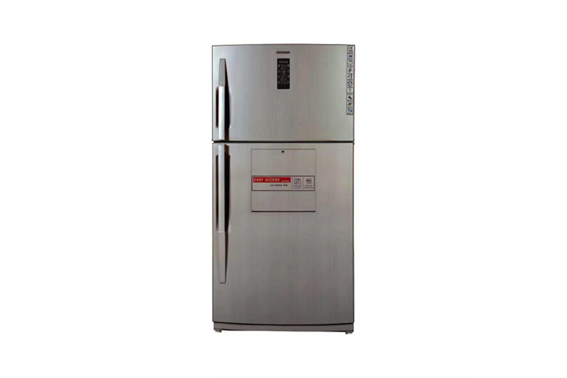 یخچال فریزر دونار Donar DNH32 Wide نمای جلو رنگ نقره ای