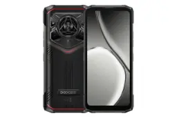 پنل جلو و پشت گوشی موبایل Blade20 پرو دوجی مشکی و قرمز / Doogee Blade20 Pro