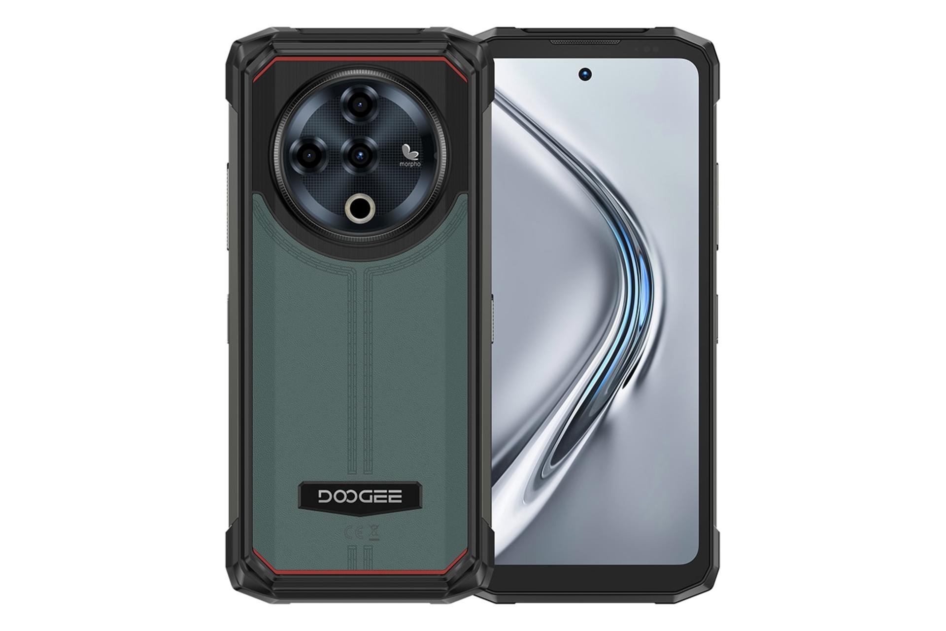 پنل جلو و پشت گوشی موبایل Fire 6 پاور دوجی سبز تیره / Doogee Fire 6 Power