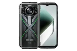 پنل جلو و پشت گوشی موبایل S Cyber پرو دوجی مشکی و سبز / Doogee S Cyber Pro