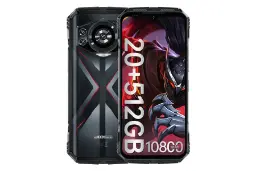 پنل جلو و پشت گوشی موبایل دوجی Doogee S118 مشکی و قرمز