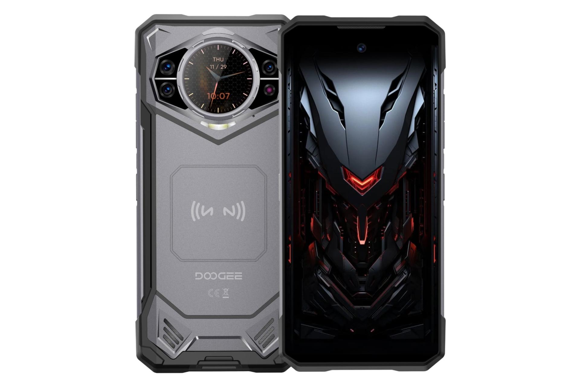 پنل جلو و پشت گوشی موبایل دوجی Doogee S200 خاکستری