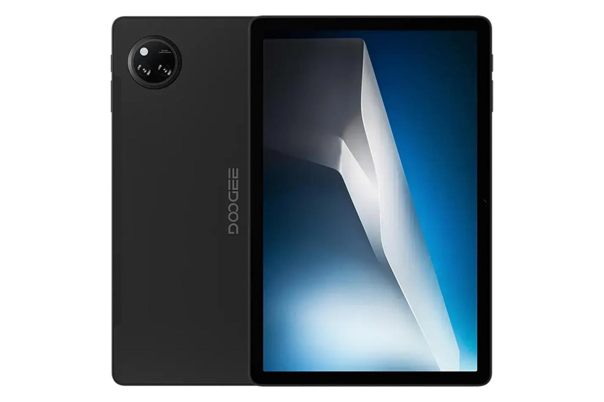 نمای کلی تبلت تب A9 پرو پلاس دوجی / Doogee Tab A9 Pro Plus با نمایشگر روشن و نمایش پنل پشت