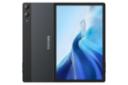 نمای کلی تبلت تب E3 پرو دوجی / Doogee Tab E3 Pro با نمایشگر روشن و نمایش لوگو و دوربین پنل پشت