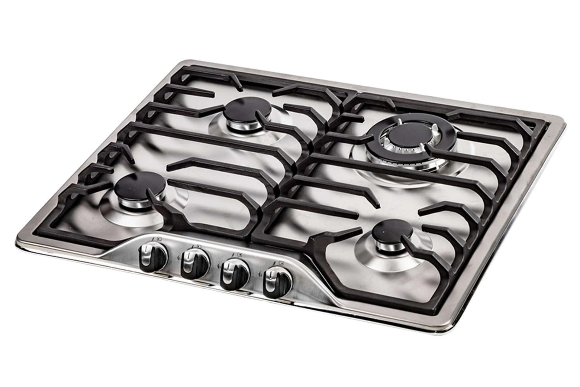 نمای سمت راست اجاق گاز صفحه ای استیل درسا آنیل DG2200-4