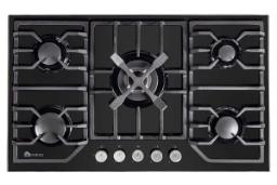 نمای بالای اجاق گاز صفحه ای شیشه‌ای درسا هامون DG2100-5M