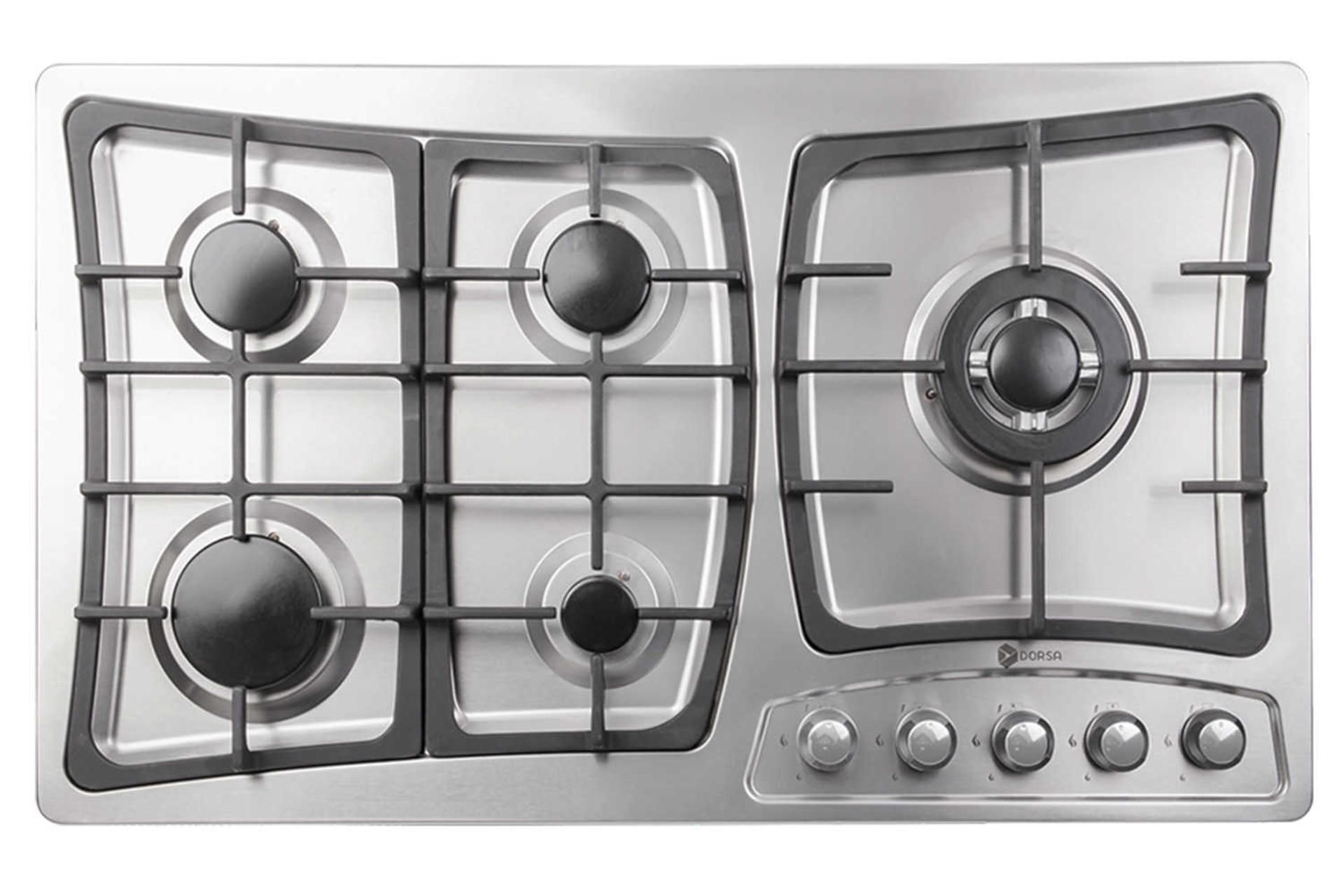 نمای بالای اجاق گاز صفحه ای درسا لیان DG2206-5R