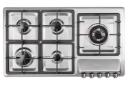 نمای بالای اجاق گاز صفحه ای درسا رایان DG2208-5R