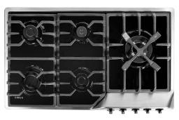 نمای بالای اجاق گاز صفحه ای درسا راک DG2300-5R
