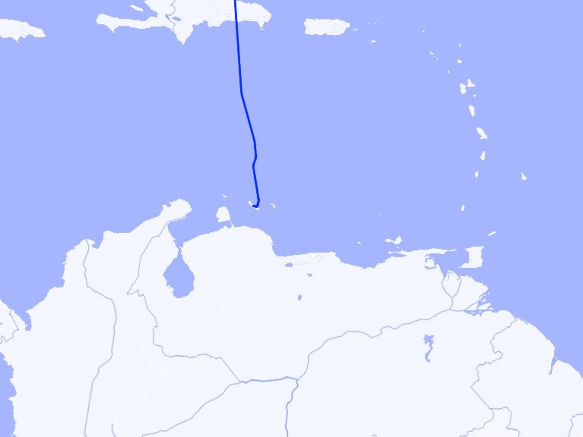 مسیر هواپیمای ۱۱۱۲ جت بلو