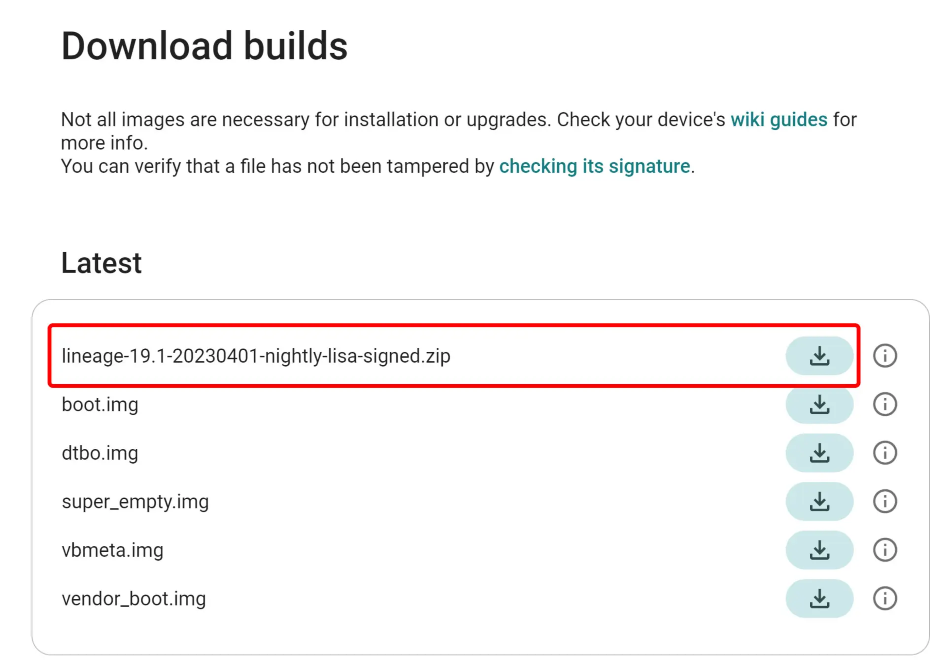 دانلود رام LineageOS