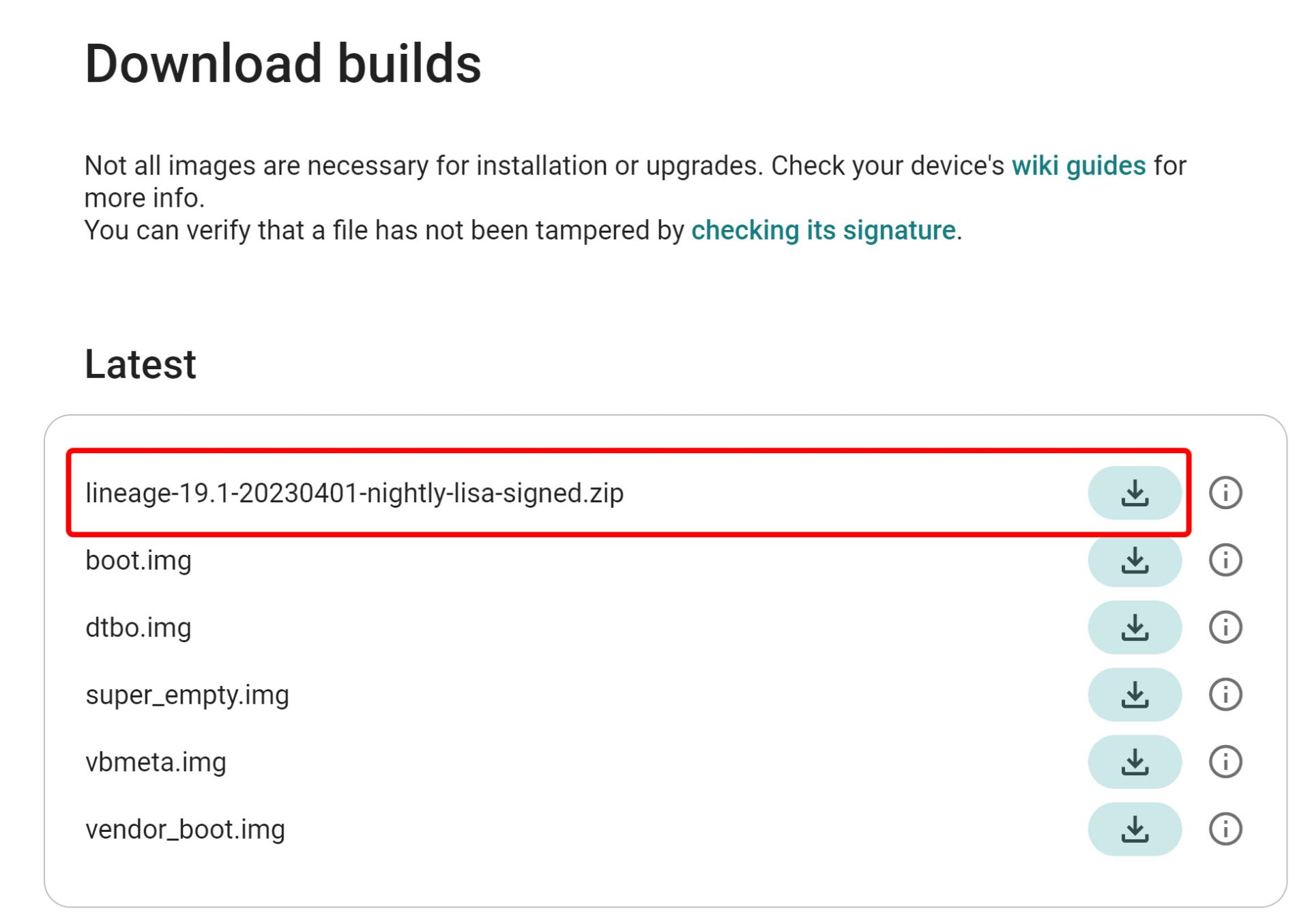 دانلود رام LineageOS