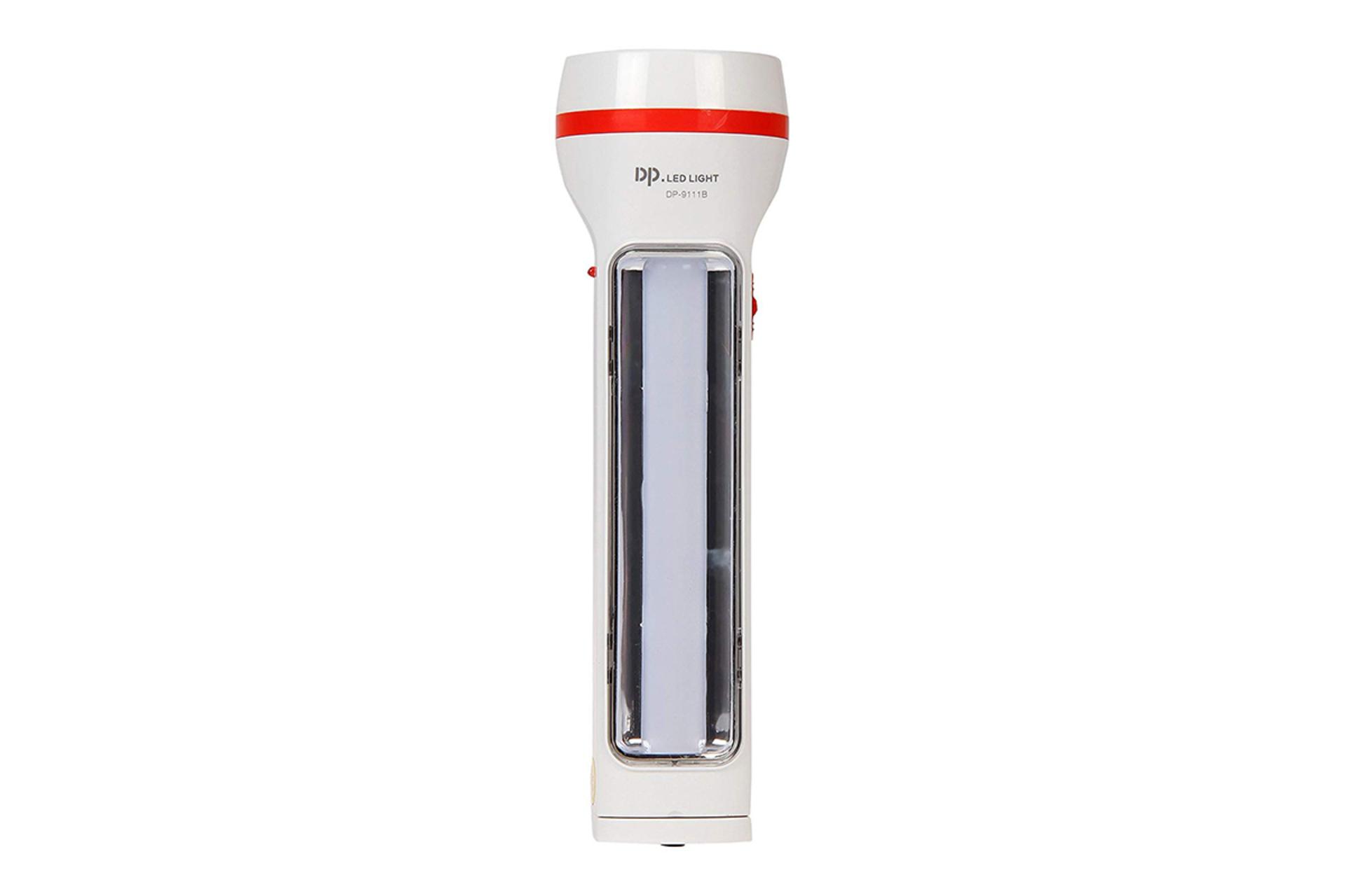 نمای جلو شامل چراغ اضطراری و خود چراغ قوه dp-9111b