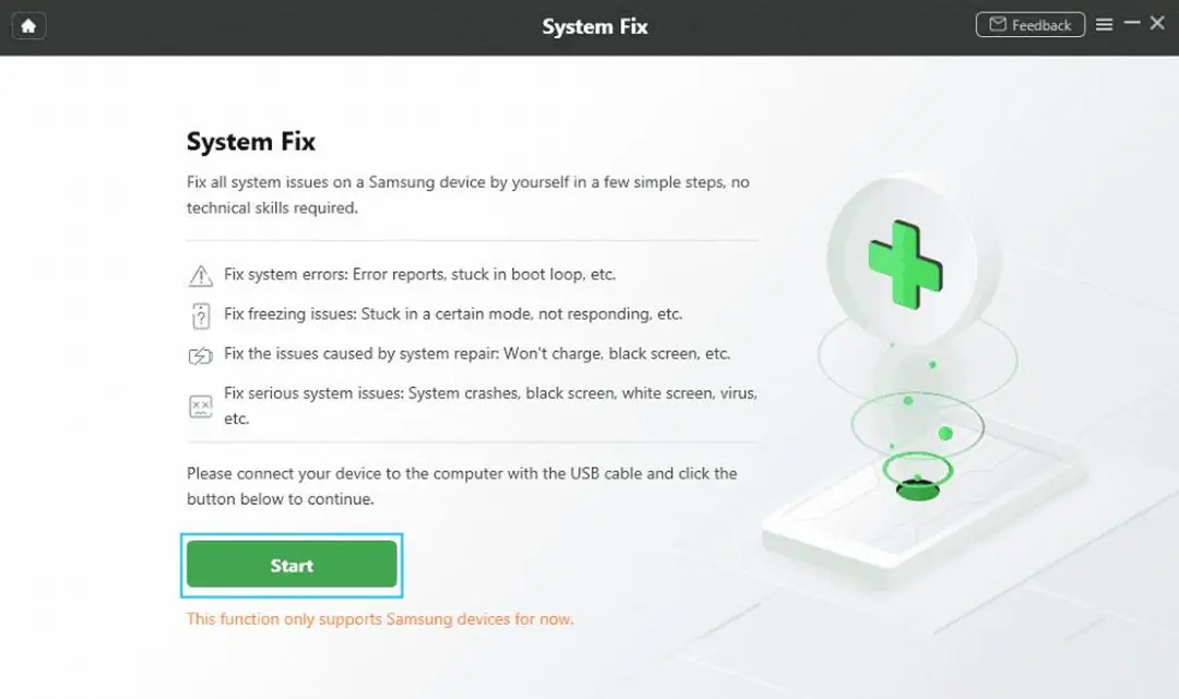 شروع رفع اشکال عدم شناسایی سیم کارت گوشی اندروید در DroidKit