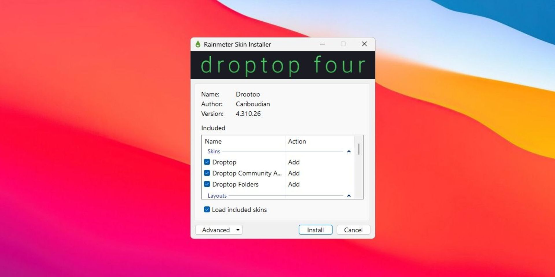 نصب برنامه Droptop 4 Base version
