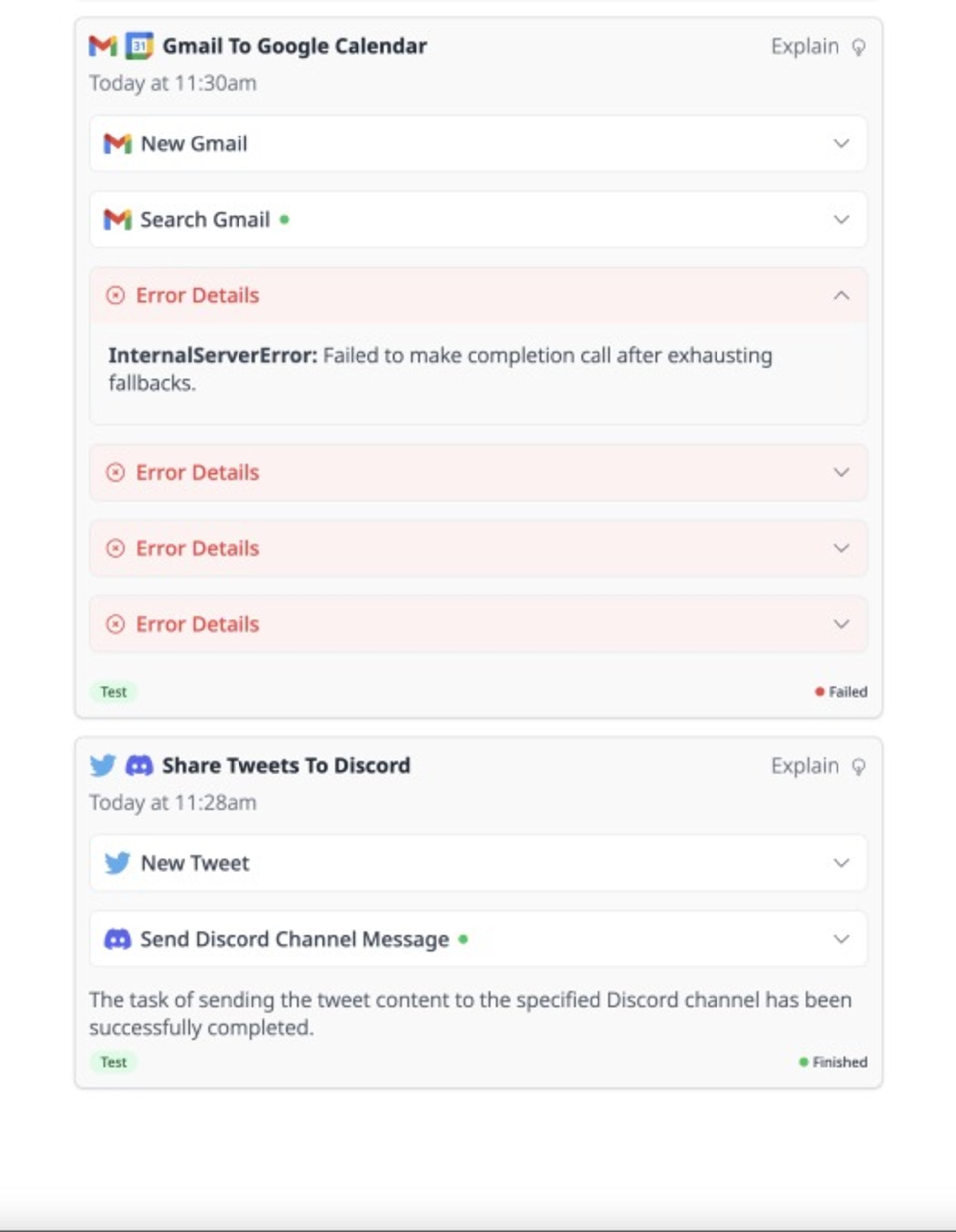 اسکرین شات از صفحه یک برنامه