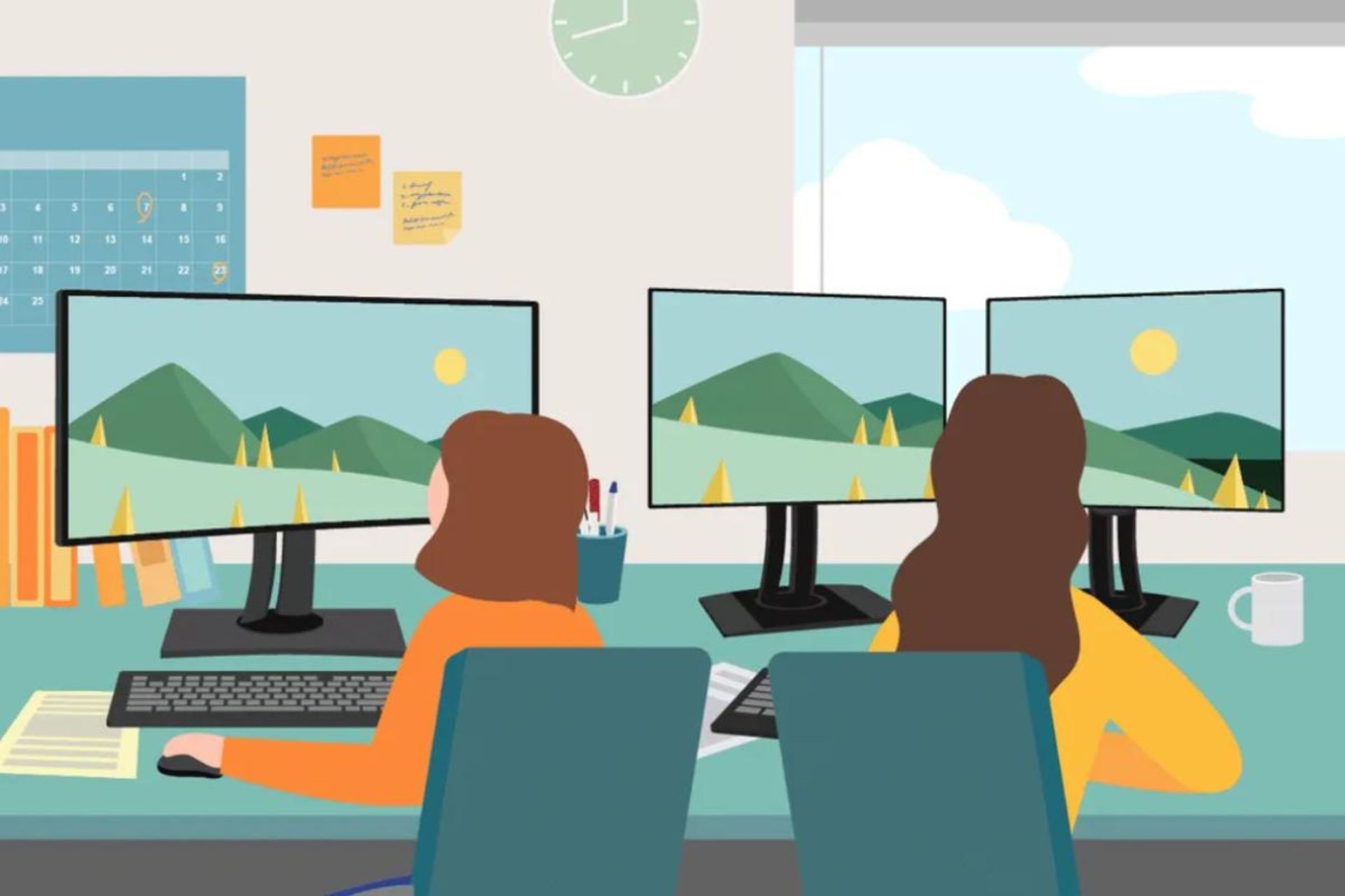 مانیتور دوگانه دربرابر مانیتور فوق عریض