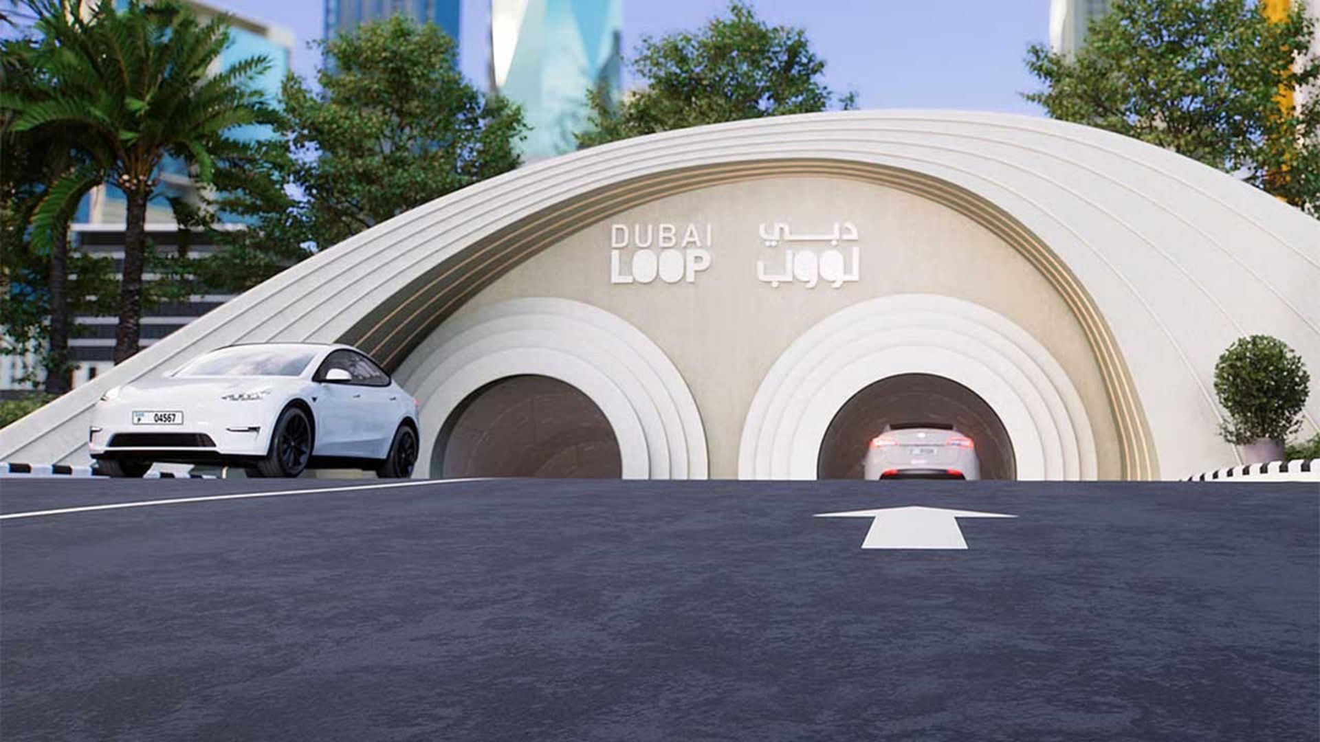 ورودی تونل خودروگذر زیرزمینی دبی