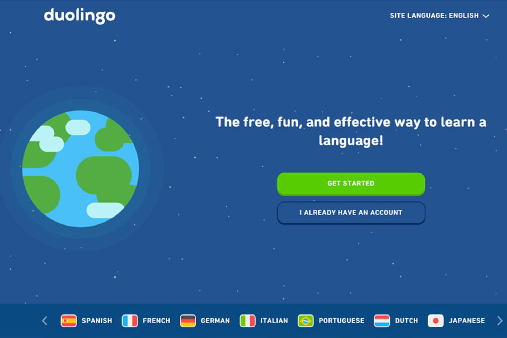 وب‌سایت Duolingo