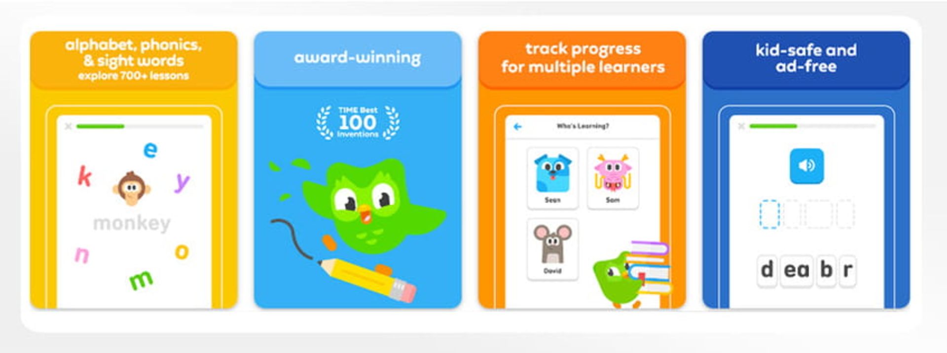 اپلیکیشن Duolingo ABC