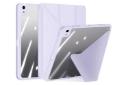 رنگ بنفش قاب تبلت کیف کلاسوری دوکس دوکیس مدل Magi مناسب اپل iPad 11 2025 / 10.9 2022