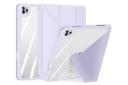 رنگ بنفش قاب تبلت کیف کلاسوری دوکس دوکیس مدل Magi مناسب اپل iPad Air 11 2024