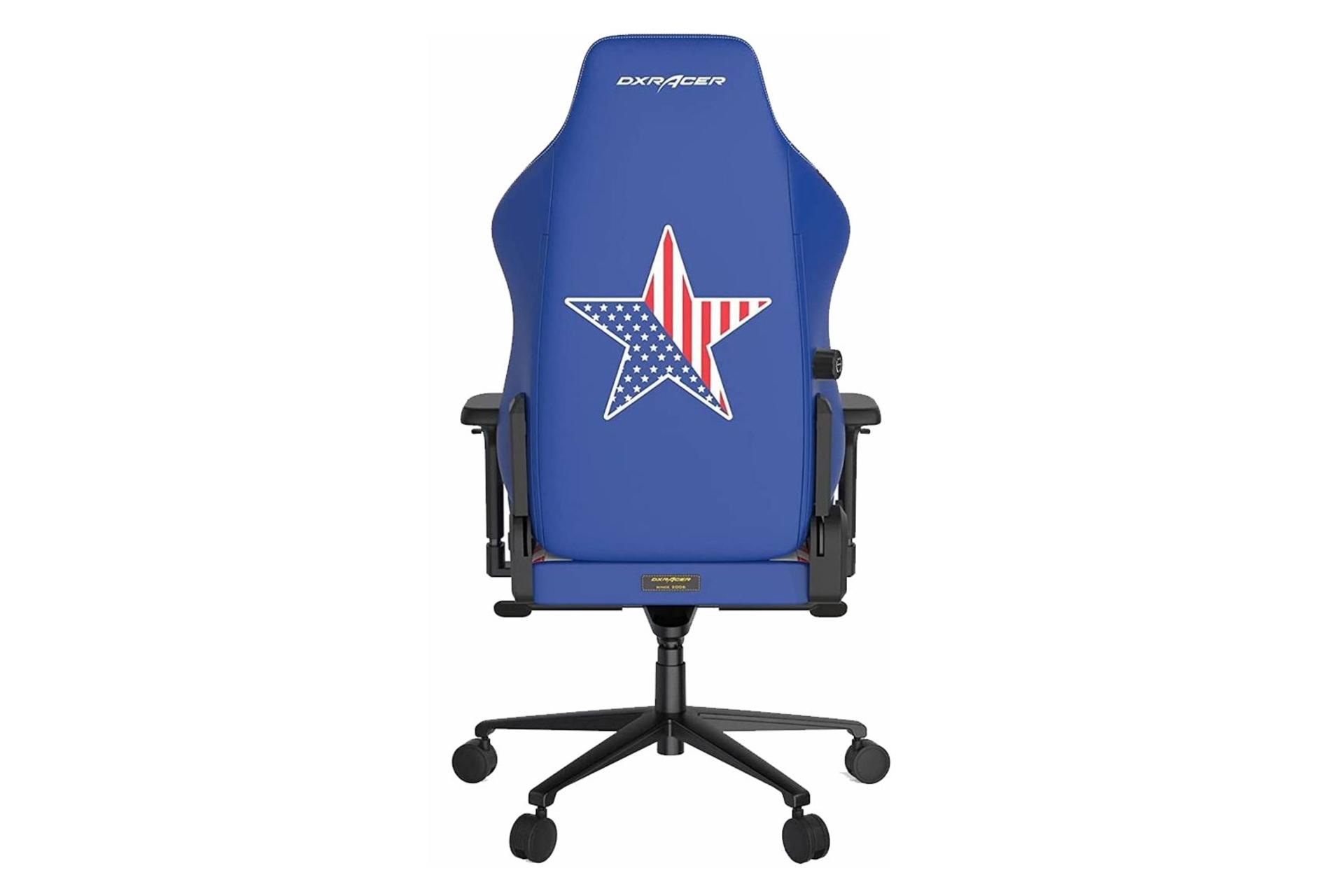 نمای پشت صندلی گیمینگ دی ایکس ریسر Craft Pro USA Edition