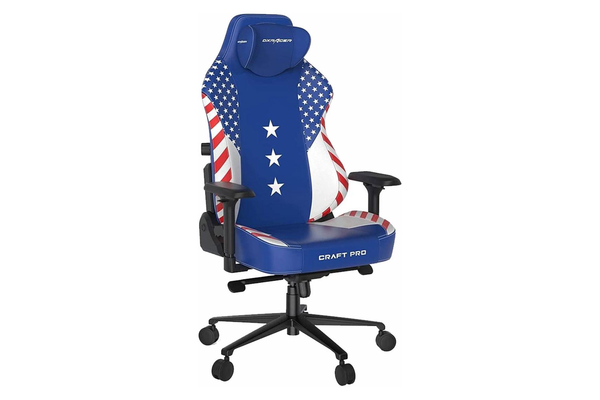 نمای سمت چپ صندلی گیمینگ دی ایکس ریسر Craft Pro USA Edition