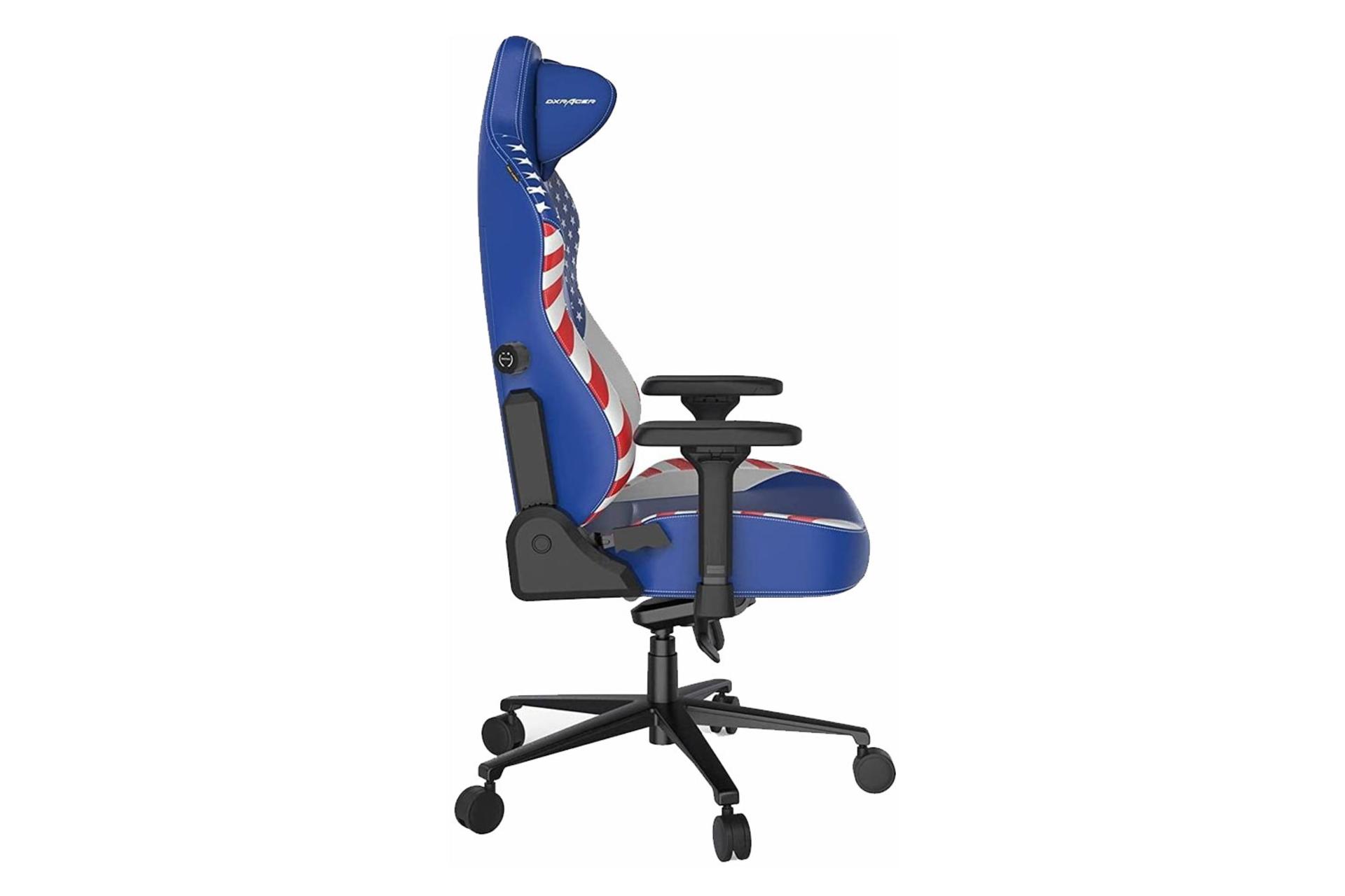 نمای کنار صندلی گیمینگ دی ایکس ریسر Craft Pro USA Edition