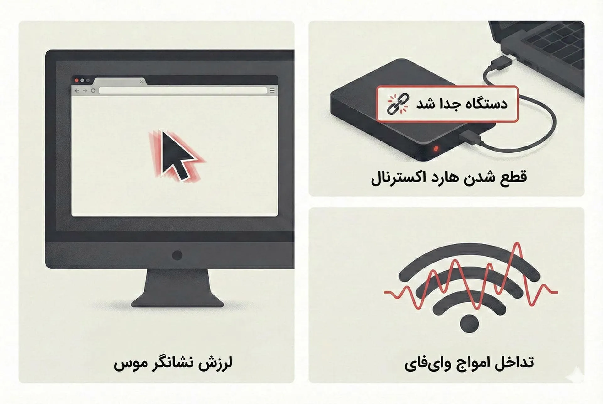 علائم آسیب دیدن کامپیوتر در اثر گجت‌های یو اس بی غیر استاندارد