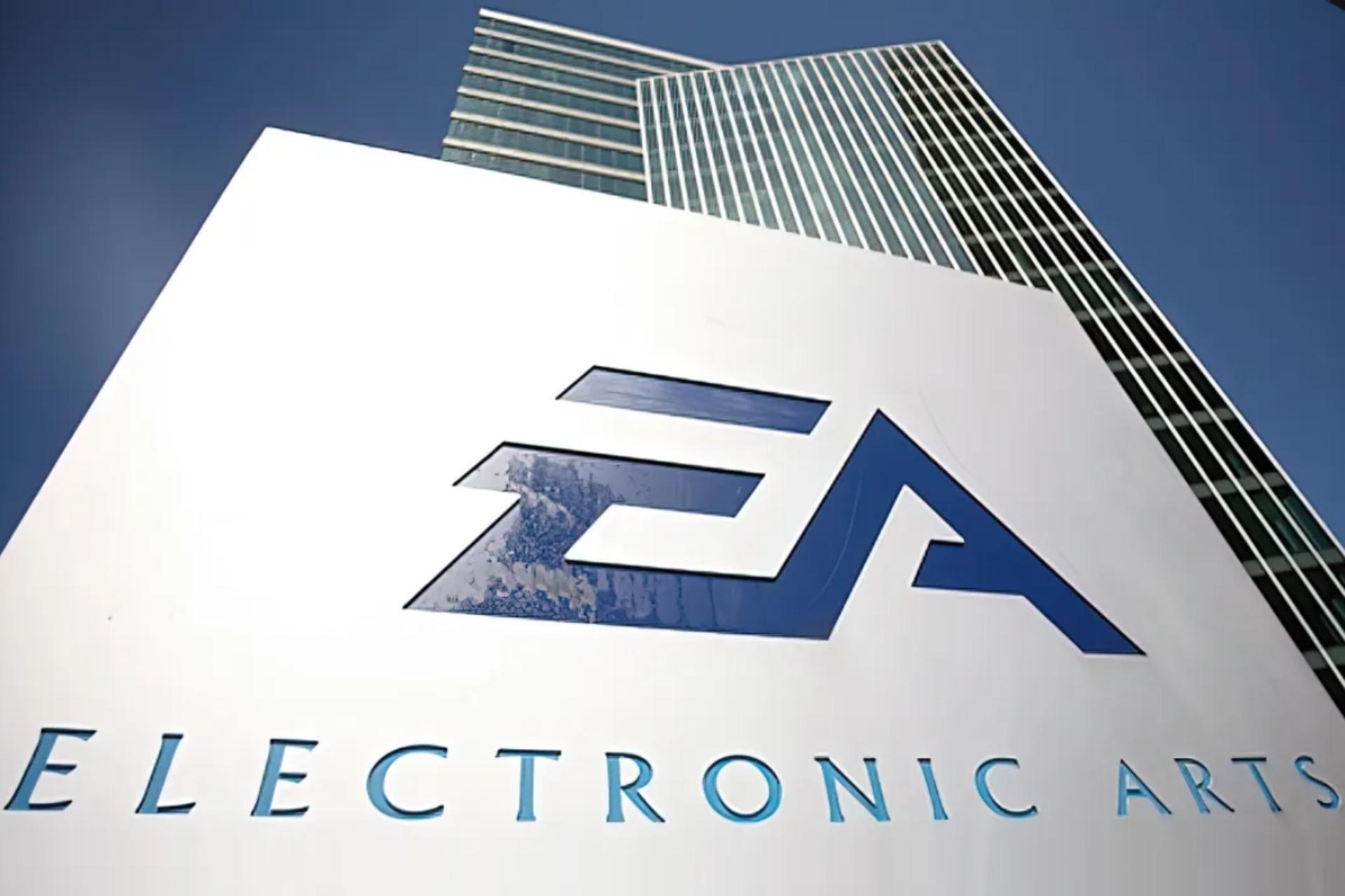 لوگو شرکت EA روی ساختمان