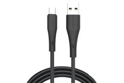 کابل شارژ USB ارلدام Type-A به Type-C مدل EC-185C با طول 1 متر رنگ مشکی