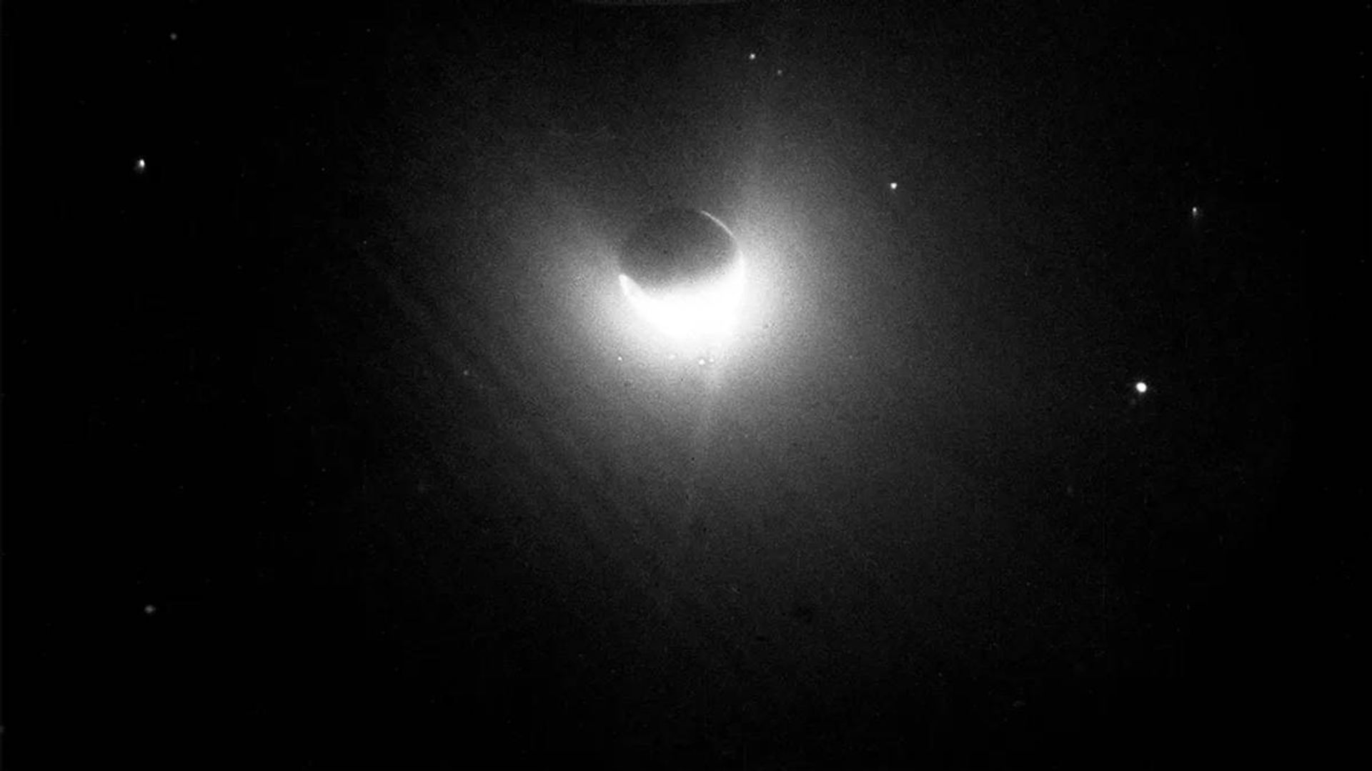 تصویر زمین و ستاره ها از روی ماه