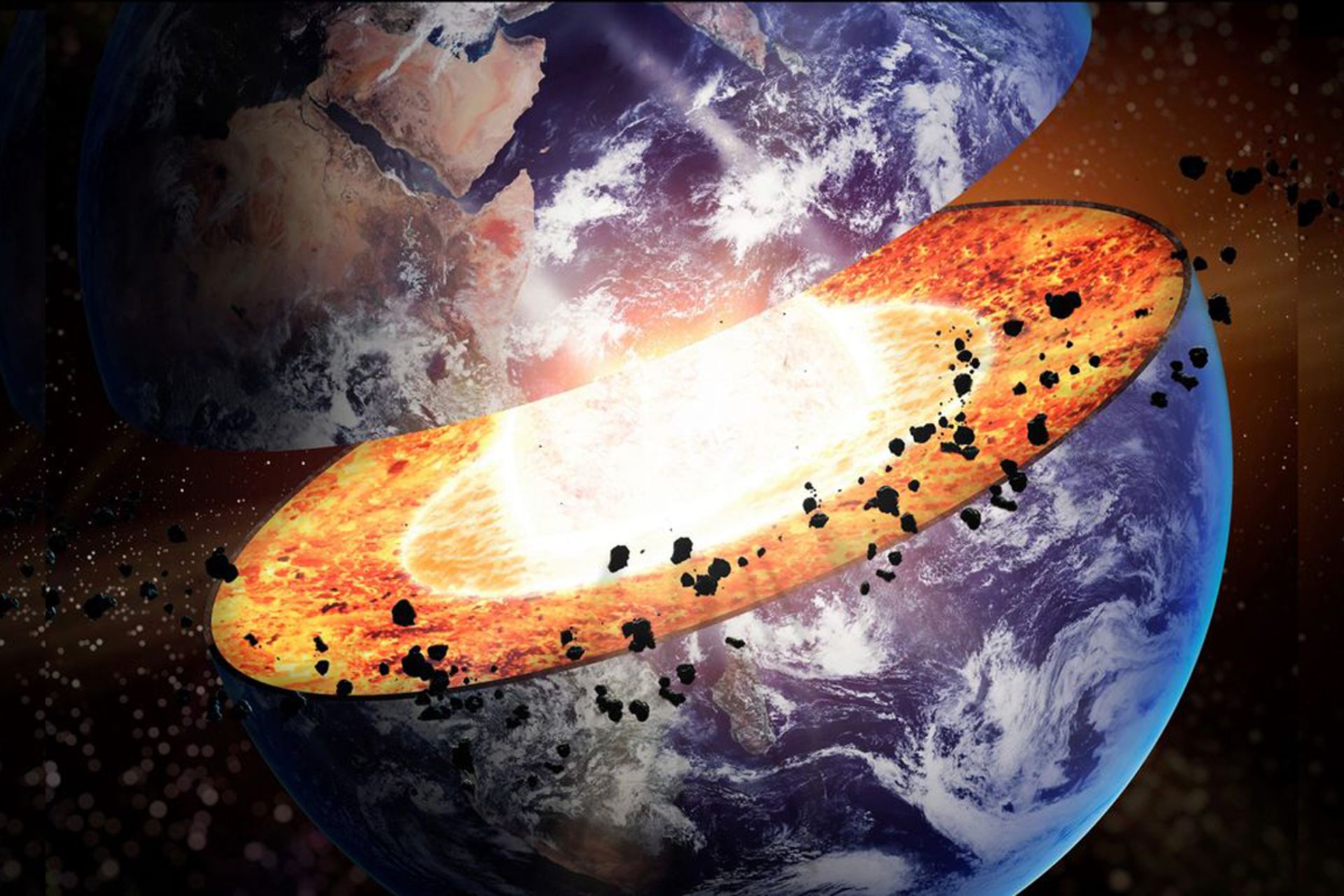 تصویرسازی هسته زمین