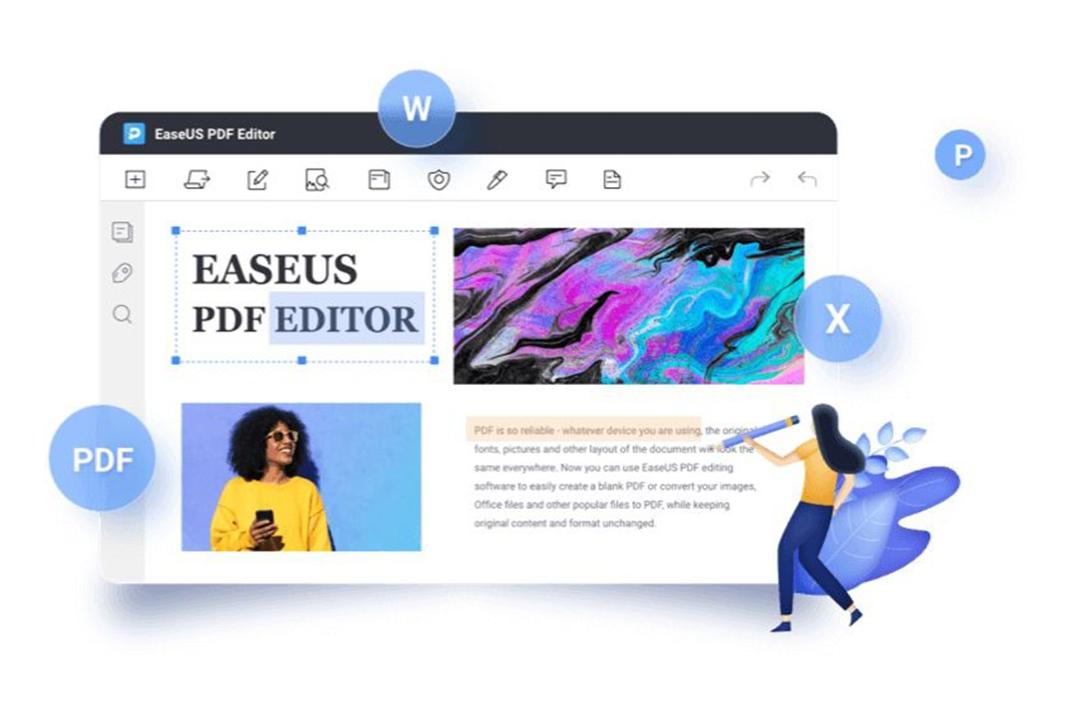 محیط نرم افزار EaseUS PDF Editor