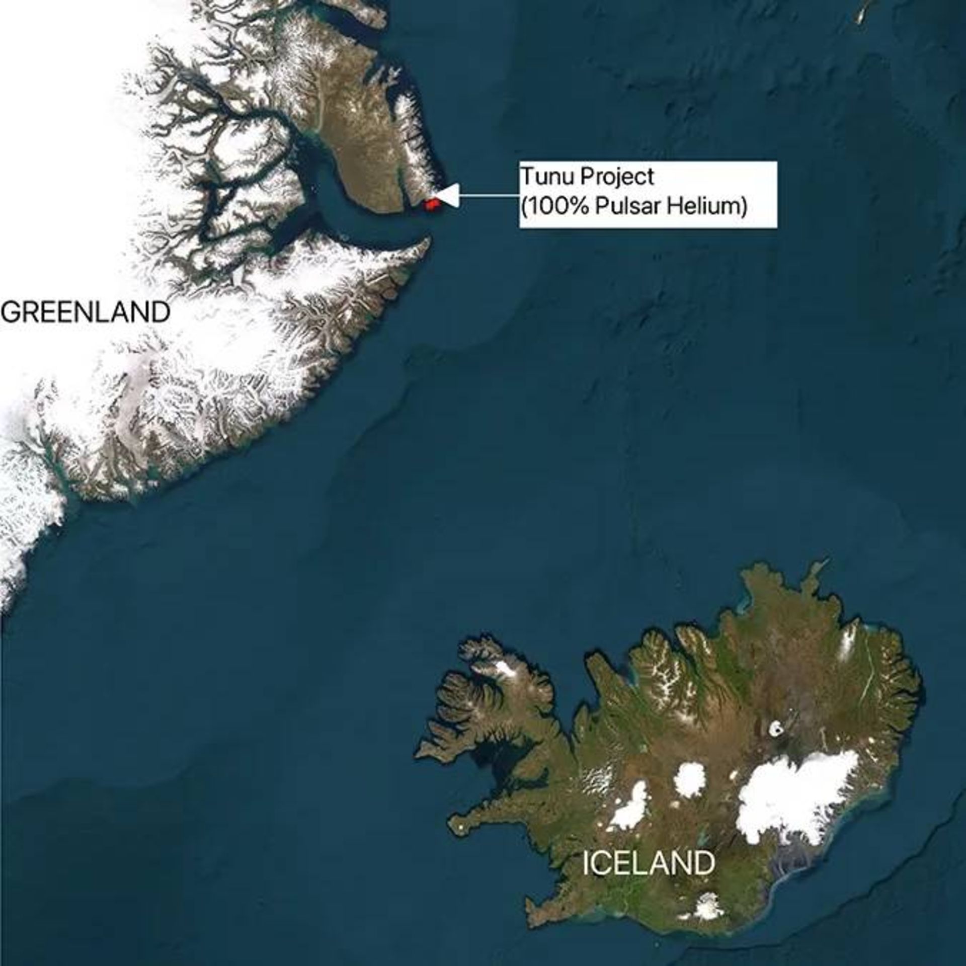 موقعیت مکانی پروژه گرینلند شرقی پروژه شرکت Pulsar Helium در گرینلند شرقی در نزدیکی فرودگاه بین‌المللی نرلریت اینات (Nerlerit Inaat International Airport) و همچنین در مجاورت شهرک ساحلی ایتوقورمیت (Ittoqqortoormiit)