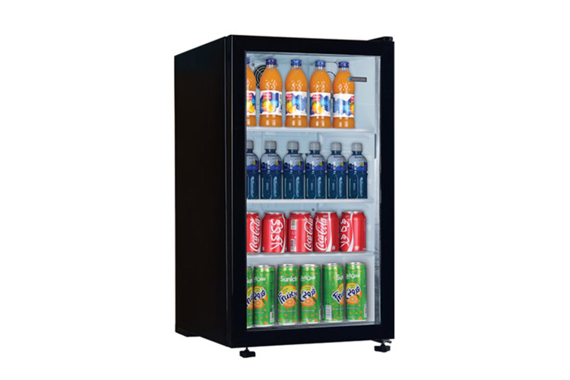 یخچال ایستکول EASTCOOL TM-4294-CS رنگ مشکی نمای جلو و جانبی