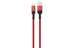 کابل شارژ USB اکو Type-A به Micro-USB مدل A80 با طول 1 متر قرمز