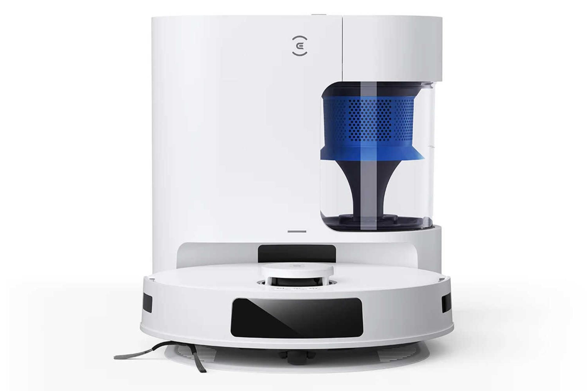 نمای جلوی جارو رباتیک اکووکس DEEBOT N20 PRO PLUS رنگ سفید