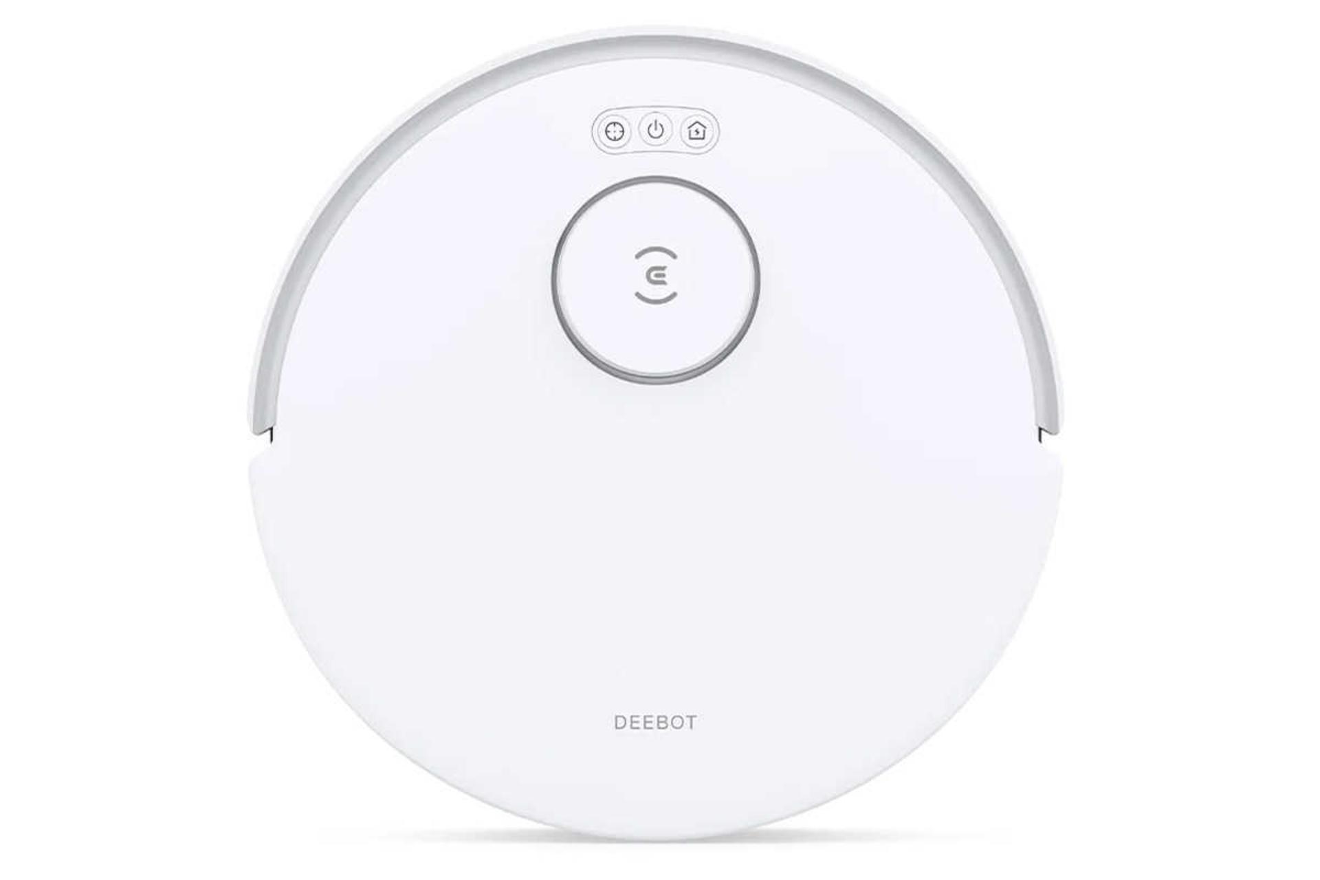 نمای بالای جارو رباتیک اکووکس DEEBOT N20 PRO رنگ سفید