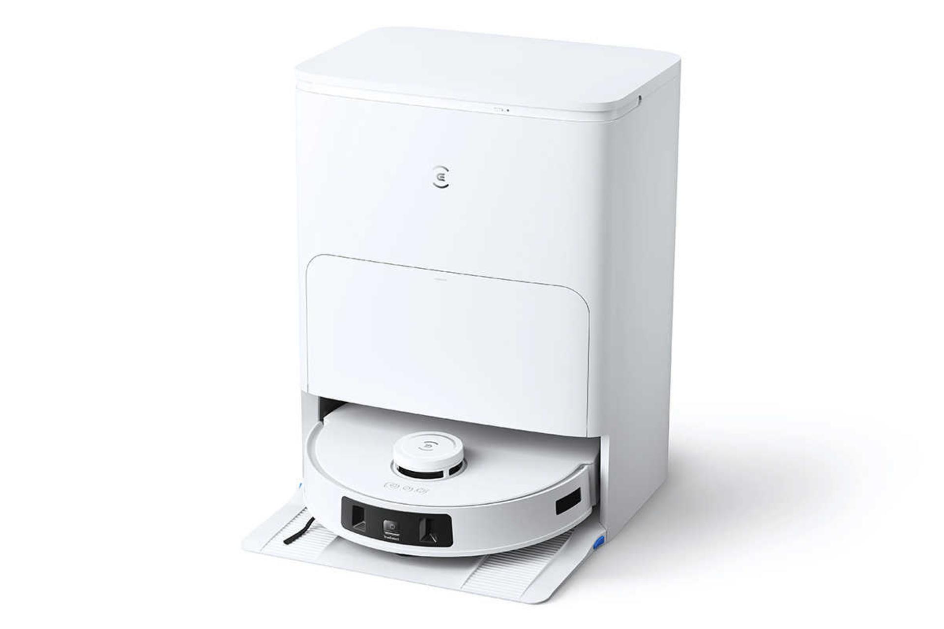 جارو رباتیک اکووکس DEEBOT T30S به همراه مخزن تخلیه خودکار رنگ سفید