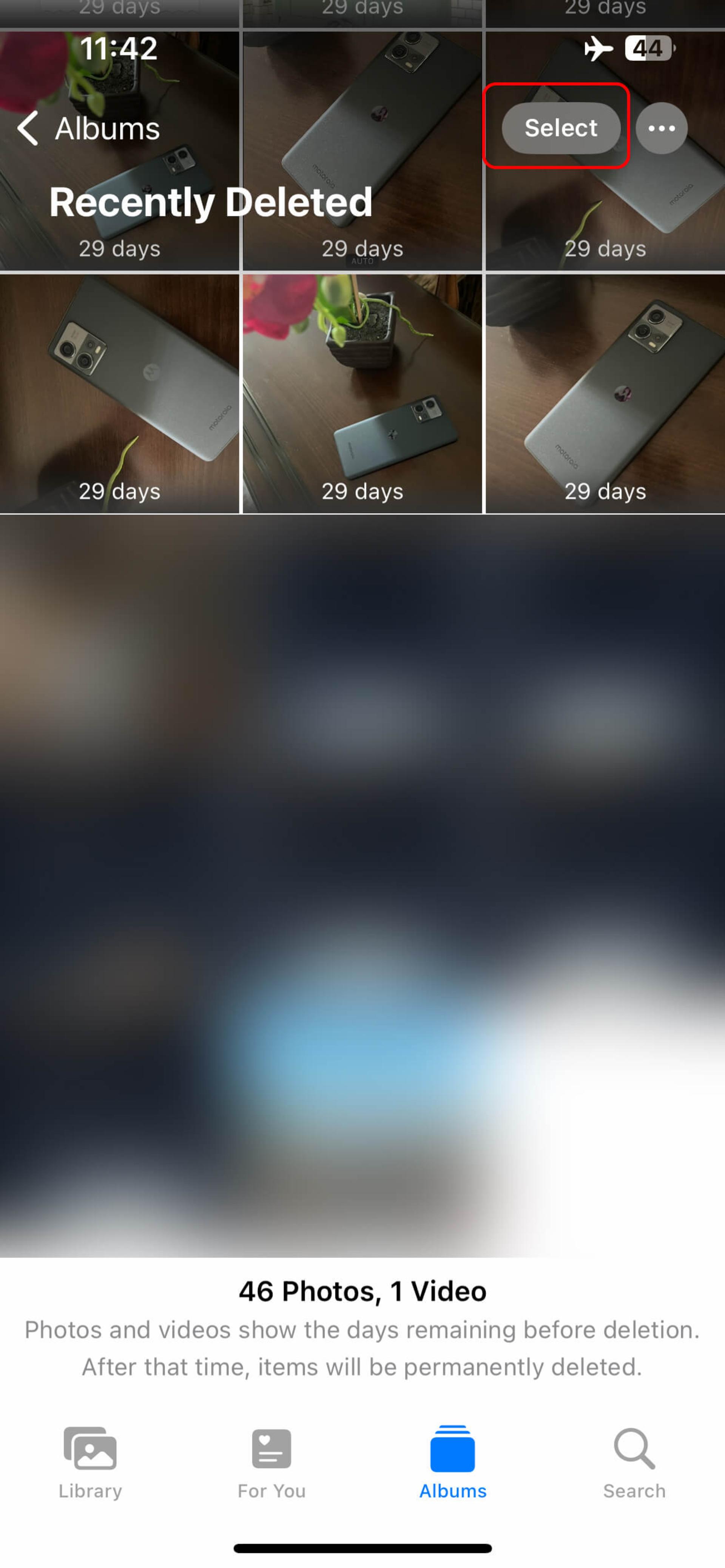 انتخاب عکس ها از برنامه photos آیفون