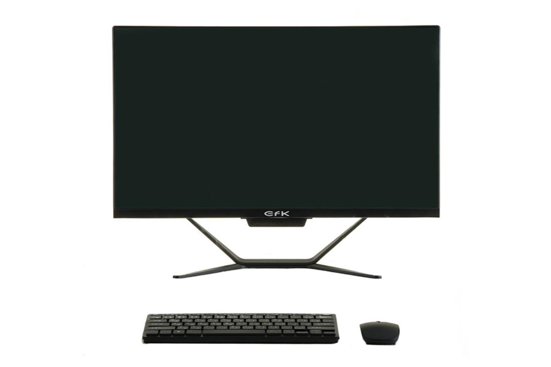 کامپیوتر آل این وان All in one EFK WOLF 24 مشکی نمای جلو