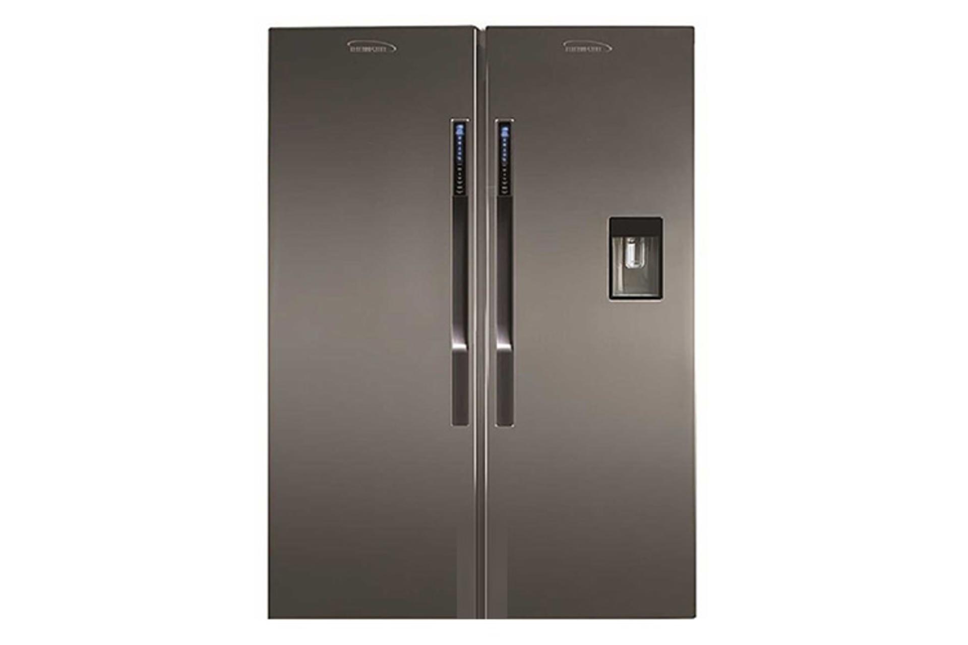 یخچال فریزر الکترواستیل ElectroSteel Prime Plus ES24 رنگ استیل نمای جلو