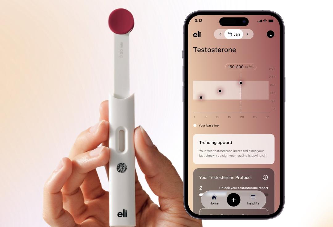 دستگاه Eli Health برای بررسی سطح تستسترون