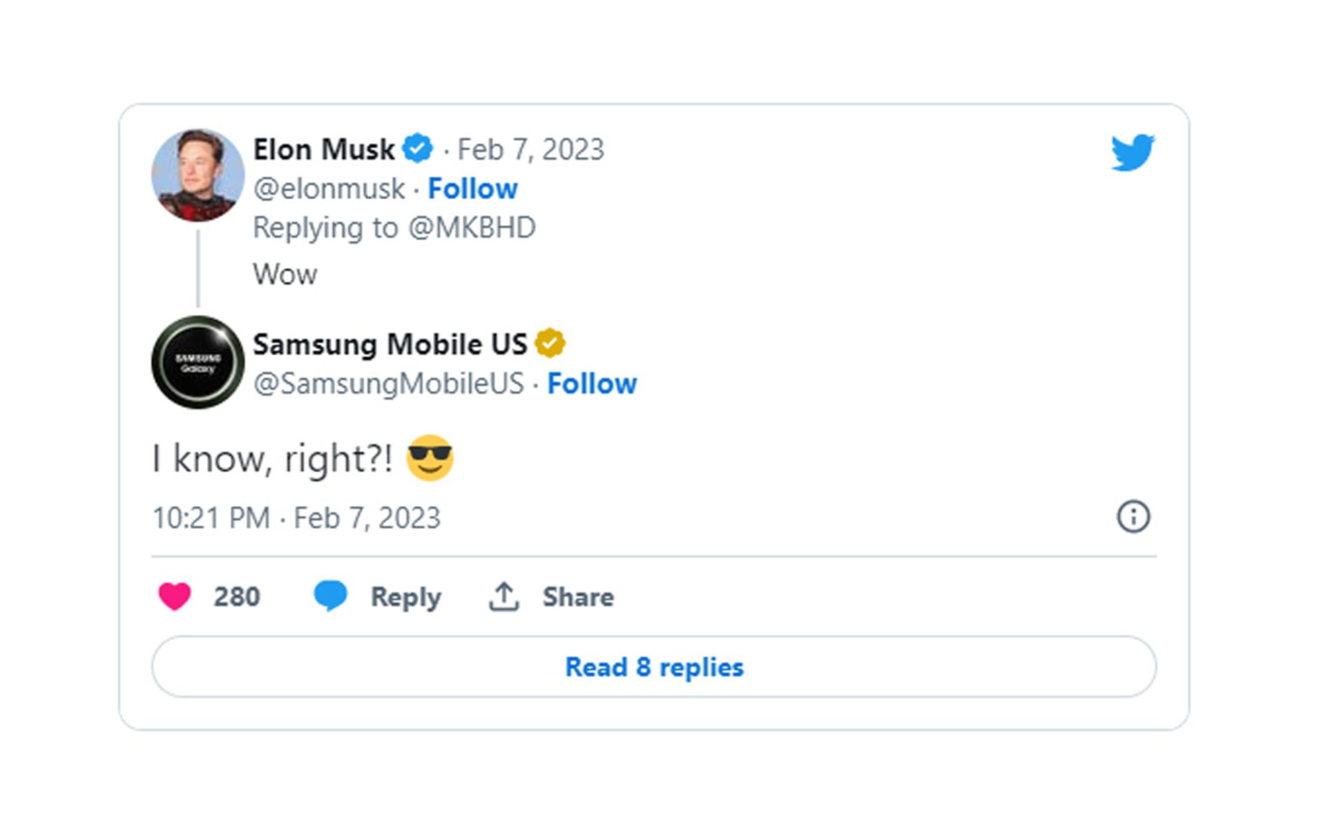 پاسخ سامسونگ به کامنت ایلان ماسک به‌دلیل شگفت‌زده‌شدن از گلکسی اس ۲۳ اولترا