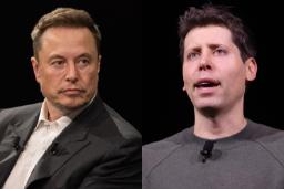 ایلان ماسک (Elon Musk) و سم آلتمن (Sam Altman) در کنار هم