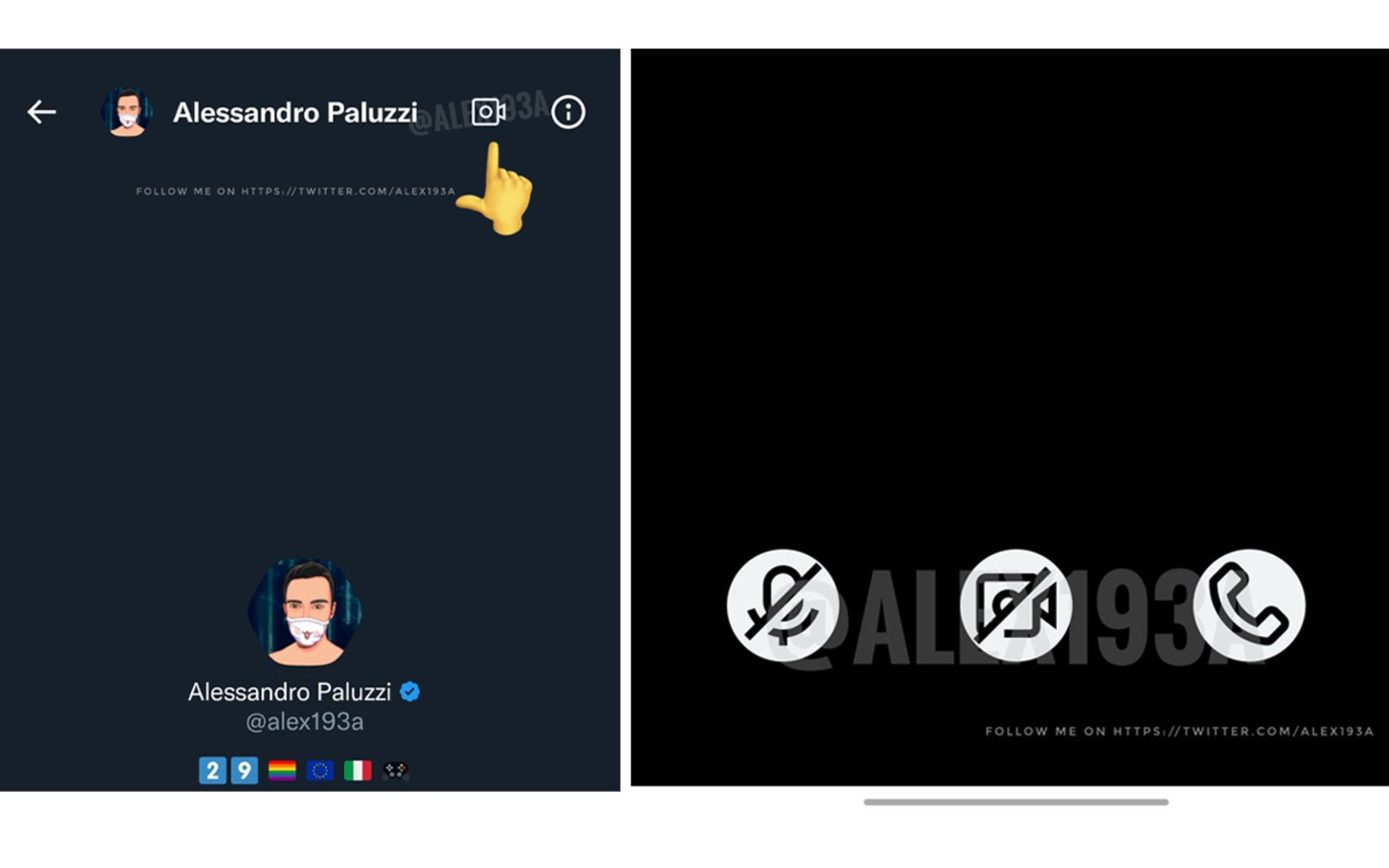 قابلیت چت تصویری در توییتر